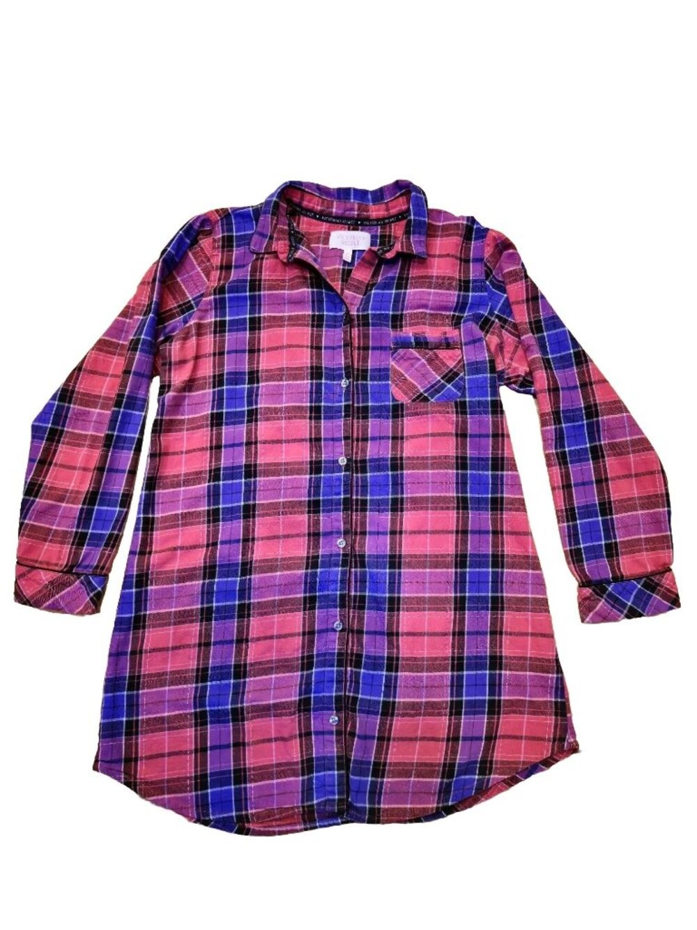 Y2K Victoria’s Secret Women’s Plaid Button Up Size M